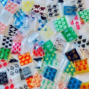 1212 .5” x .5” Micro Tiny 10 Designs Mix 1000 Bags